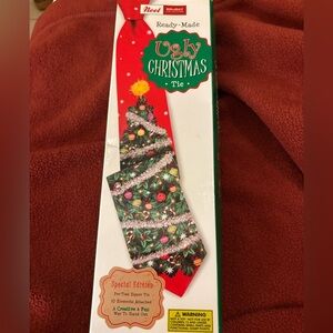 NWT Noel Red Ugly Christmas Tie. Perfect Gift for family, friends and coworkers!